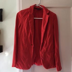 Coral/pink cotton blazer